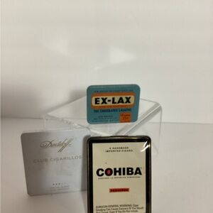 Vintage Davidoff Club Cigarillos and Cohiba Cigars and ex-lax